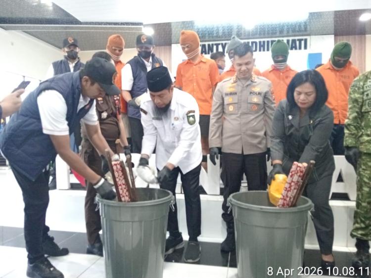 Kapolres Bengkalis Fahrian Tancap Gas Berantas Narkoba, Tiga Bulan Ungkap Kasus Setara Setahun